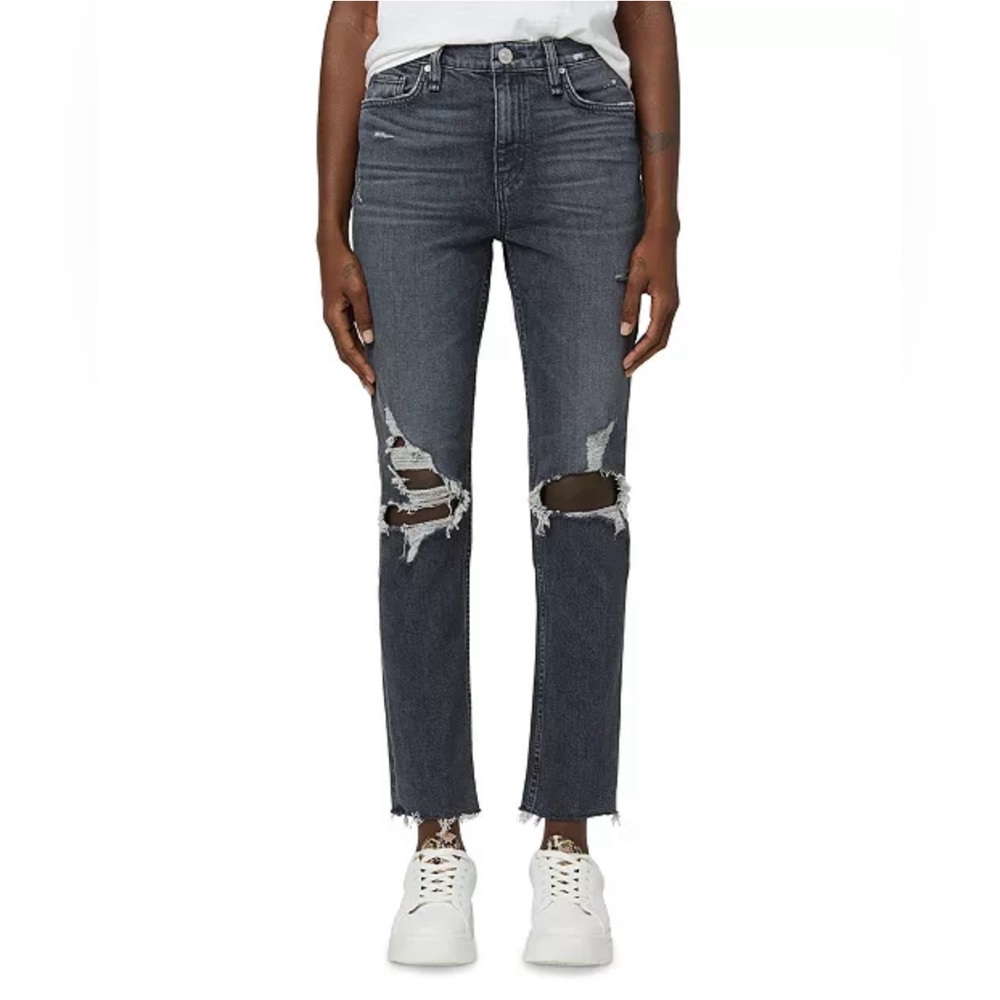 NWT Hudson Jeans Distressed Holly High Rise Straight Jeans
